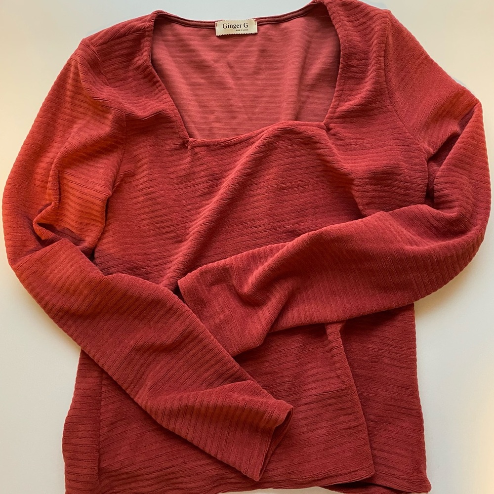 Ginger G square neck long sleeve